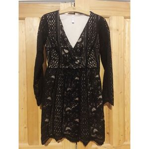 Little black lace dress